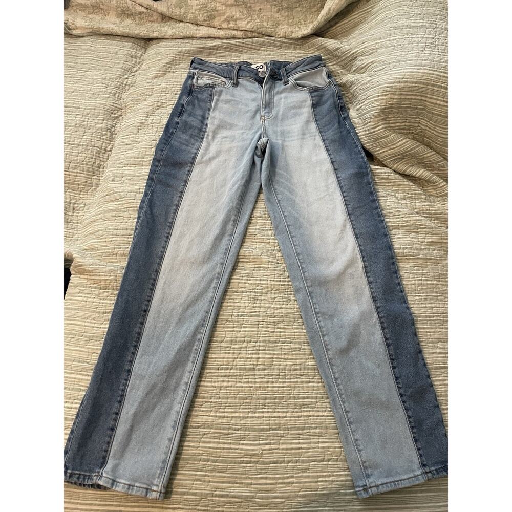 So Jeans Women's Distressed High-Waist Streetwear 90s Boho Grunge Size 7